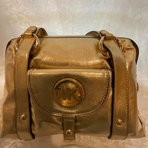 Michael Kors Gold Shoulder Bag